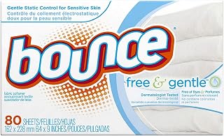 Bounce Free & Gentle Fabric Softener Dryer Sheets 80 ea (Pack of 4)