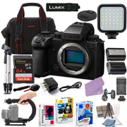 LUMIX S5 IIX Mirrorless Camera Bundle + Accessory Package with 64GB Memory by Panasonic – Black, Pack of 30, Model BH52-S5IIXBDY-71626