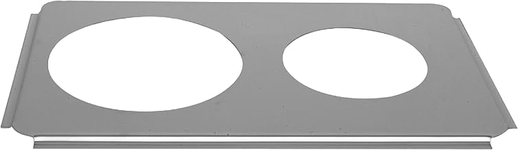 Thunder Group SLPHAP068 Adapter Plate, for Round Inserts, one 8-1/2" & one 6-1/2" Opening, fits 4 Quart & 7 Quart Inset pan, Stainless Steel