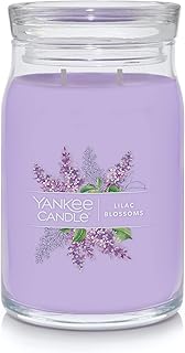 Yankee Candle Lilac Blossoms Scented Signature 20oz Large Jar 2-Wick Candle Over 60 Hours of Burn Time