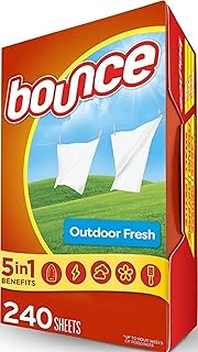 Bounce Fabric Softener Sheets, Outdoor Fresh Scent, 240 Count