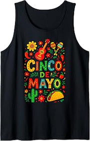 Cinco DE Mayo - Mexican Fiesta Cactus Taco Tank Top