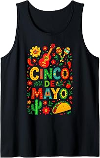Cinco DE Mayo - Mexican Fiesta Cactus Taco Tank Top