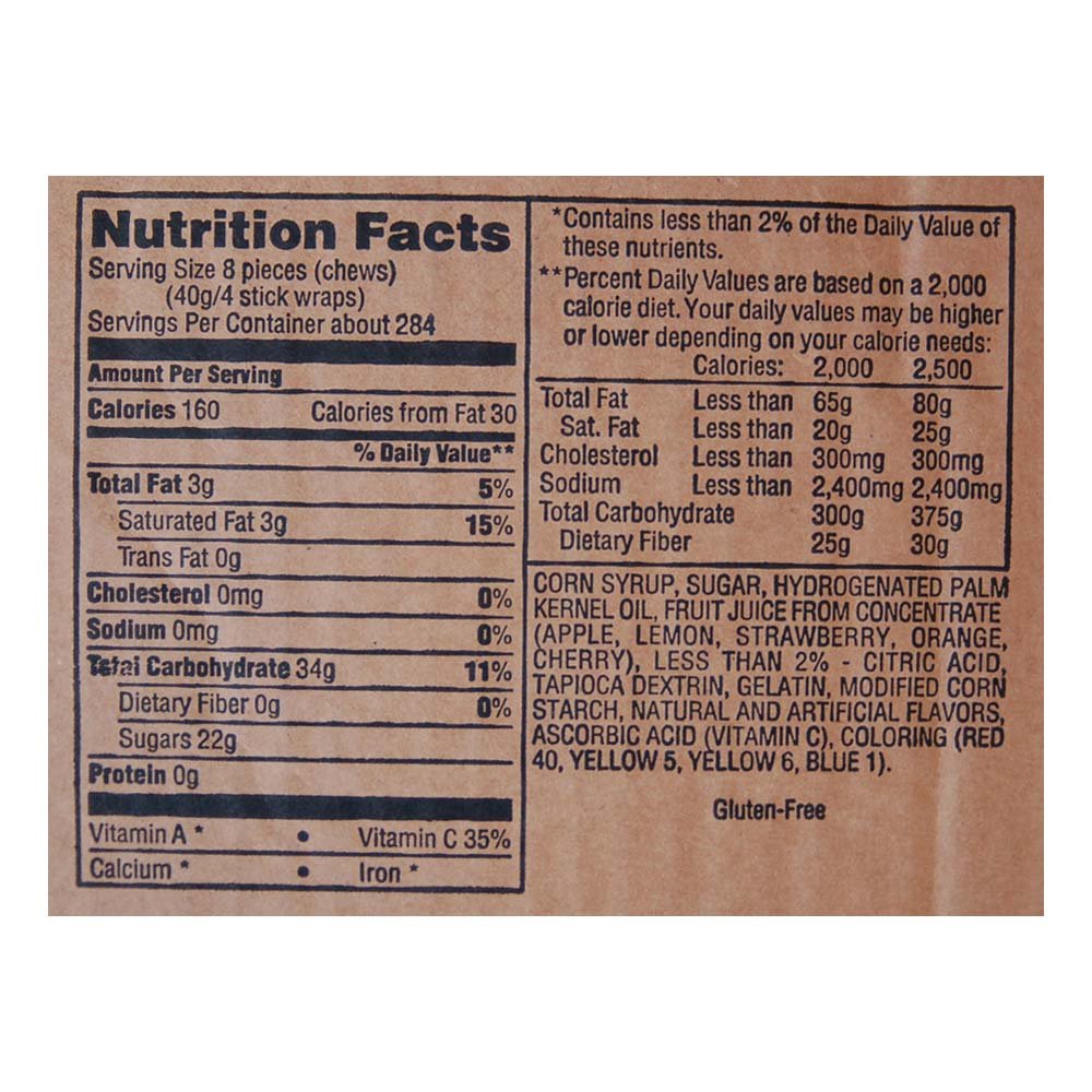 Fruit Chews Fun Size 25 lb bulk by Starburst – Fun Size, Pack of 2