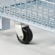Nashville Wire GCAKIT42P Caster Kit for 40x32 & 48x40 Folding Wire Containers, Caster Kit Only