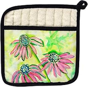 Betsy Drake PT195 Cone Flowers Pot Holder