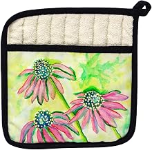 Betsy Drake PT195 Cone Flowers Pot Holder
