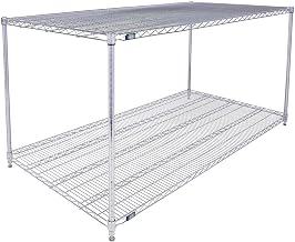 Nexel ESD, 2 Tier, Wire Shelving Starter Unit, 72" W x 30" D x 34" H