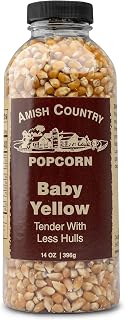 Amish Country Popcorn 14 oz Bottle | Baby Yellow Popcorn Kernels | Old Fashioned, Non-GMO and Gluten Free (14 oz Bottle)
