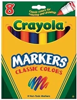 Crayola 8 Nontoxic Classic Colors Markers 8 pk (Pack of 6)