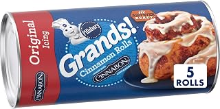 Pillsbury Grands! Cinnamon Rolls, Cinnabon, Original Icing, 5 ct, 17.5 oz
