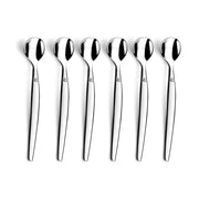 Jet - 6 espresso/mocha spoons by Lou Laguiole – Cuillères moka x6, Stainless Steel 18/0, Steel, Model 251300AF28AK6