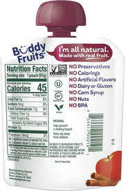 Buddy Fruits Apple & Cinnamon / 3.2 Ounce (Pack of 18) / 18 Applesauce