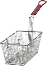 Tablecraft Rectangular Fry Basket with Red Handle