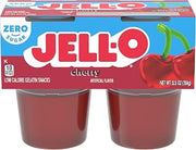 Jell-O Gelatin Snack Cups, 4 ct Cups, Cherry