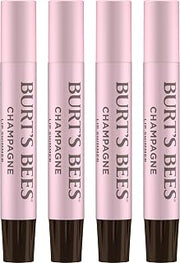 Burt's Bees Shimmer Lip Tint Set,Mothers Day Gifts,Tinted Lip Balm Stick,Moisturizing for All Day Hydration with Natural Origin Glowy Pigmented Finish&Buildable Color,Champagne 4 Count (Pack of 12)