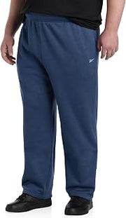 Reebok Big and Tall Performance Athletic-Fit Fleece Pants Collegiate Navy