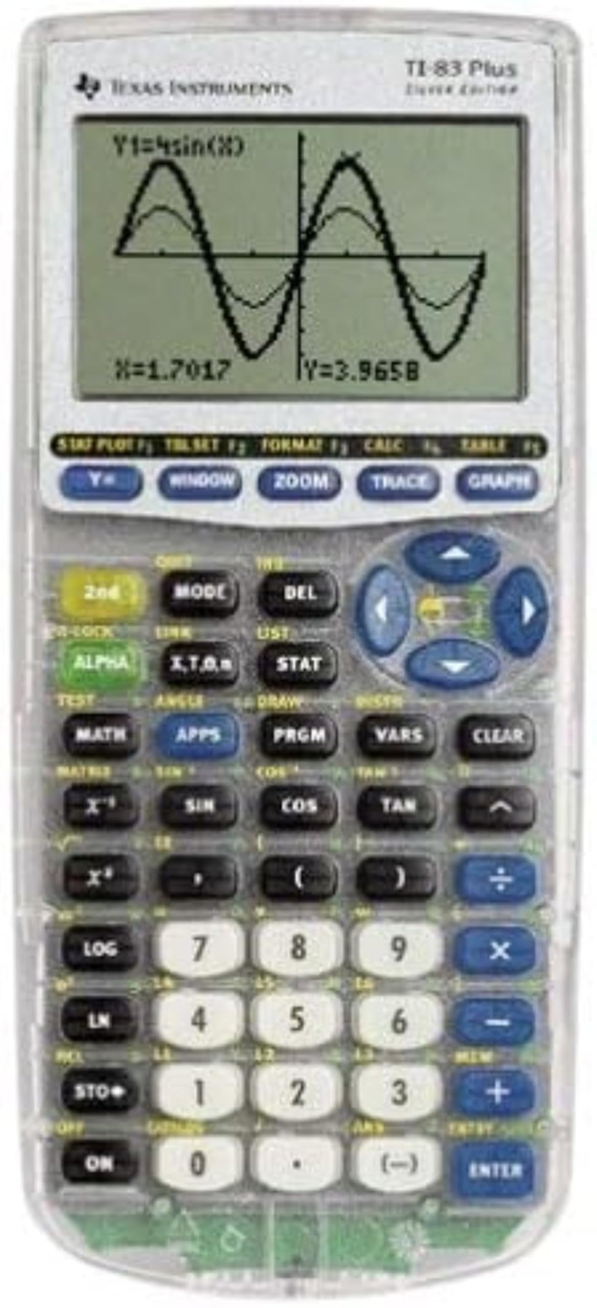 TI-83-Plus Silver Edition by Texas Instruments – TI83PLUS Silver, Plastic, Model TI83PLUSSILVER