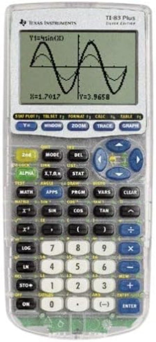 TI-83-Plus Silver Edition by Texas Instruments – TI83PLUS Silver, Plastic, Model TI83PLUSSILVER