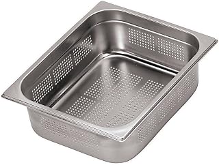PADERNO World Cuisine 20 7/8 inches by 12 3/4 inches Stainless-steel Perforated Hotel Pan - 1/1 (depth: 4 inches)