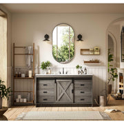 Austin Bathroom Vanity Rustic Grey by Lighting Design – Engineered Wood, Rustic Grey, Model VF90560RG