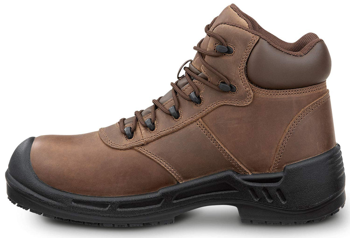 Mens 6 Brown MaxTRAX Soft Toe Waterproof SRO Boot 12.0 EW by SR Max – 12 X-Wide, Leather, Brown, Model Cascade