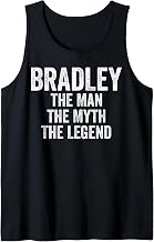 Men's Bradley The Man The Myth The Legend First Name Father's Day Tank Top
