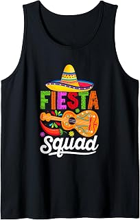 Colorful Mexican Fiesta Cinco De Mayo Party Tank Top
