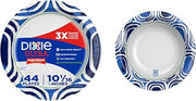 Bundle of Dixie Ultra, 10 inch Paper Plates, 44 Count + Dixie Ultra, 20 Oz Paper Bowls, 56 Count - Microwavable, Compostable, Strong & Cut-Resistant