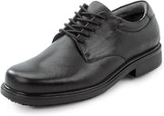 Rockport Works Men's, Huron, Black, Dress Style, MaxTrax Slip Resistant, Soft Toe Work Shoe (7.0 W)