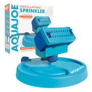 P2 20-Nozzle Mini Gear-Driven Oscillating Sprinkler on Sled Base by Aqua Joe – Rubber, BLUE, Model BDL-A0138