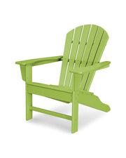 South Beach Adirondack Chair by Polywood – 31.25 x 33.75 x 38.5 inches, Plastic, Lime, Model SBA15LI