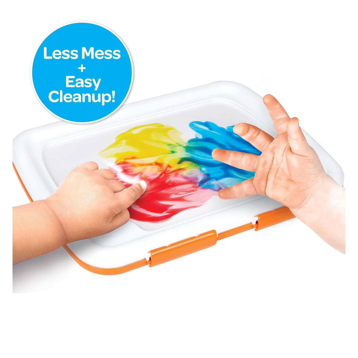 : Fingerpaint (Bilingual) by Crayola – 13 Piece Set, Paper, Blue,Red, Pack of 4, Model 806911