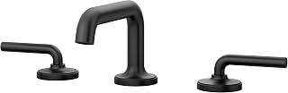 Price Pfister Pref, LG49-TNTB, Tenet 1.2 GPM Deck Mounted Widespread Bathroom Faucet with Push&Seal Drain Assembly, Matte Black