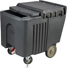 Winco Insulated Portable Ice Caddy with Lid, 125 lb Capacity
