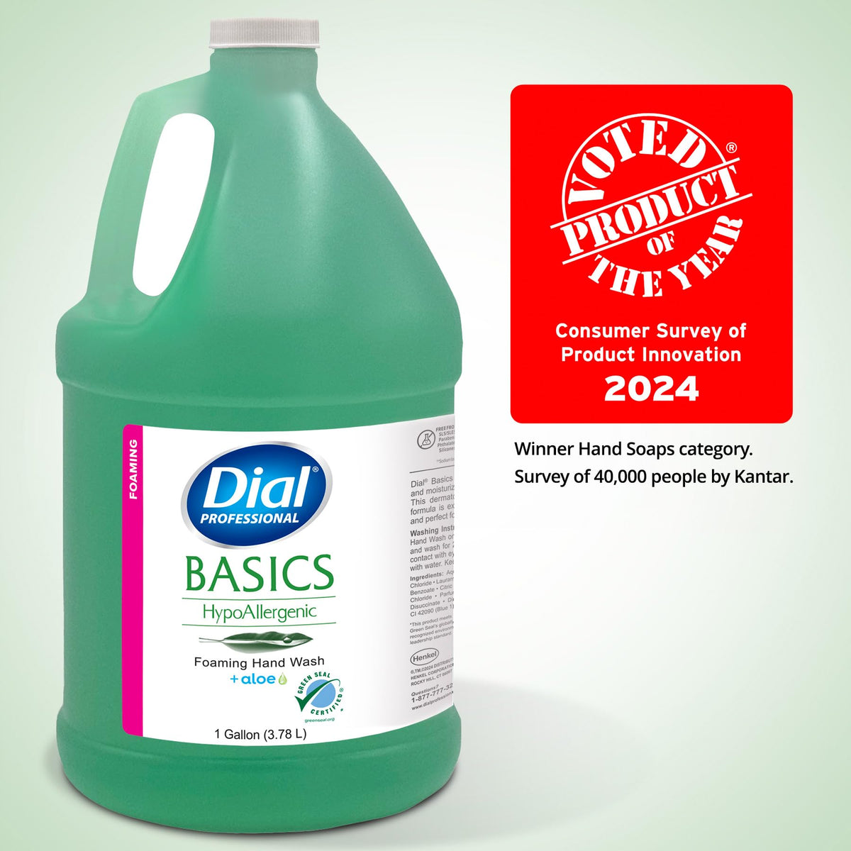 Dial 128 Fl Oz (Pack of 1) / Floral / Green Hand Wash