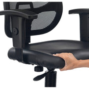 Interion Height Adjustable Vinyl Seat Drafting Stool with by Global Industrial – Alloy Steel, Black, Model A2813TMIVX+22A4