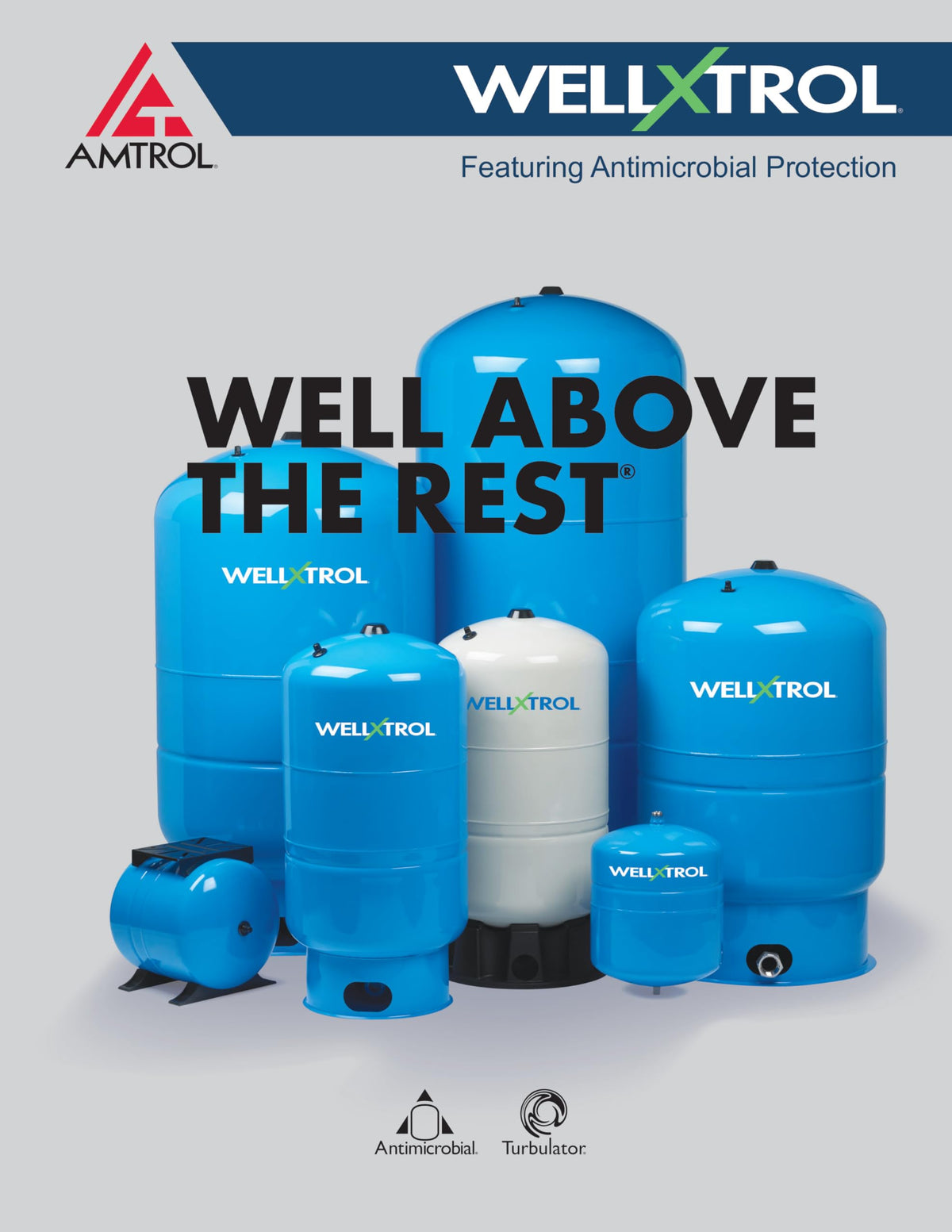 Well Pressure Tank by Amtrol – High Stainless Steel, Black, Model WX-350