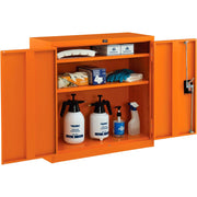 Emergency Preparedness Cabinet with Locking Recessed by Global Industrial – 12"L x 30"W x 30"H, Steel, Orange, Model 298684
