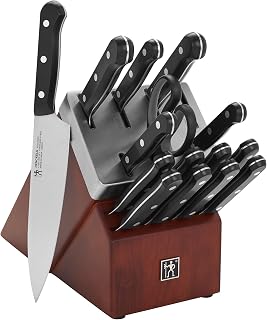 HENCKELS Solution Razor-Sharp 16-Piece Knife Set, German Engineered Informed by over 100 Years of Mastery