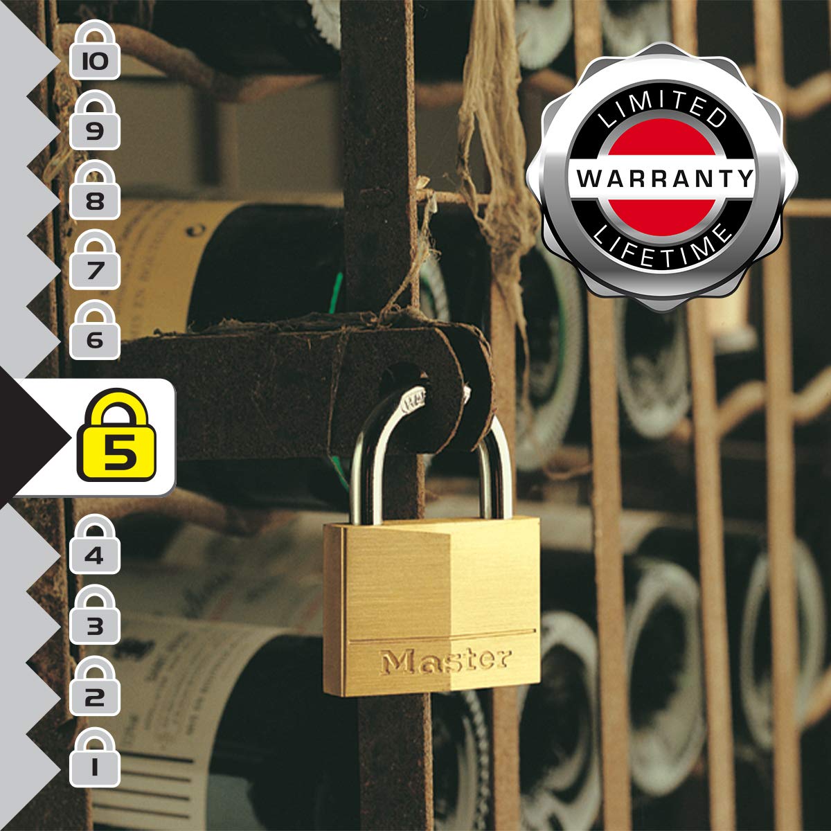 Master Lock 1 / Keyed-Alike / 2 Pack Keyed Padlocks
