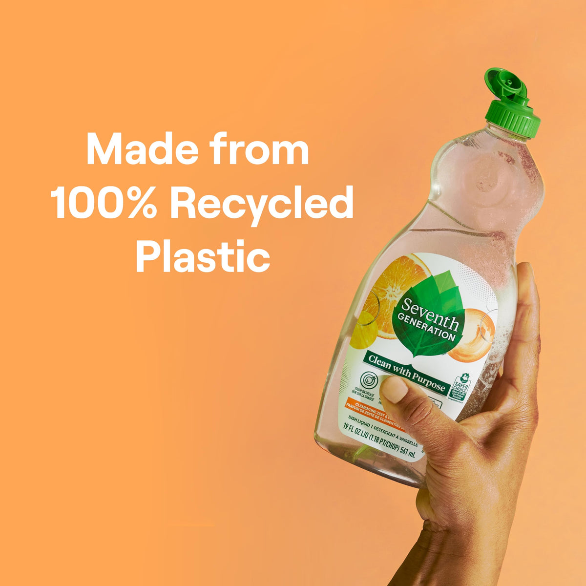 Seventh Generation Clementine Zest / 50 Fl Oz (Pack of 3) / Clementine Zest Refill Dish Soap