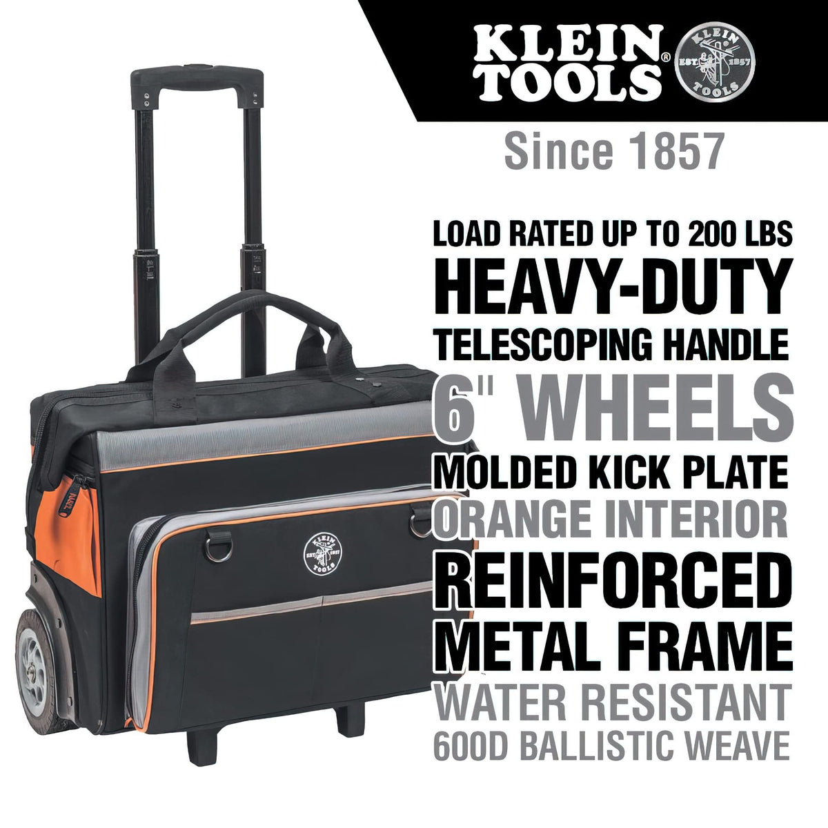 Tradesman Pro Tool Storage Bundle with Rolling Bag + Backpack by KLEIN TOOLS – 200.0 pounds, Orange