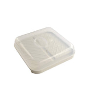 Nordic Ware White / 9.3" x 9.3" x 1.2" / Slanted Bacon Tray Lids