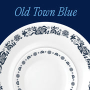 Old Town Blue 18-Piece Round Dinnerware Set by Corelle – 18-Piece Set, Glass, Old Town Blue, Pack of 18, Model 1153645
