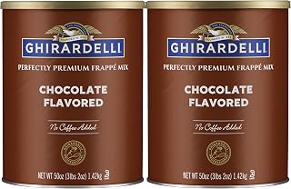 Ghirardelli Chocolate Flavored Premium Frappe Mix, 3.12 lb Can (Pack of 2)