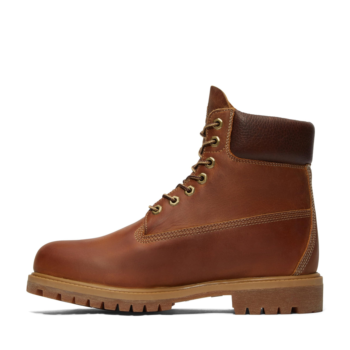 Men's Premium 6 Inch Lace Up Waterproof Boot by Timberland – 7, Leather, Medium Brown Nubuck