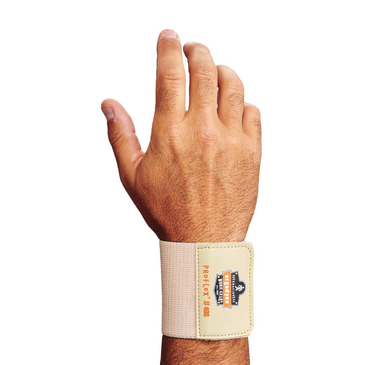 ProFlex 400 Universal Wrist Wrap by Ergodyne – 1 Count (Pack of 1), Nylon, Tan, Model 72103