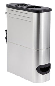 5 Gallon Slim Stainless Steel Iced Tea Dispenser by HUBERT – 5 gallon, 5.0 gallons, Stainless Steel, Silver, Model STS5G-S04