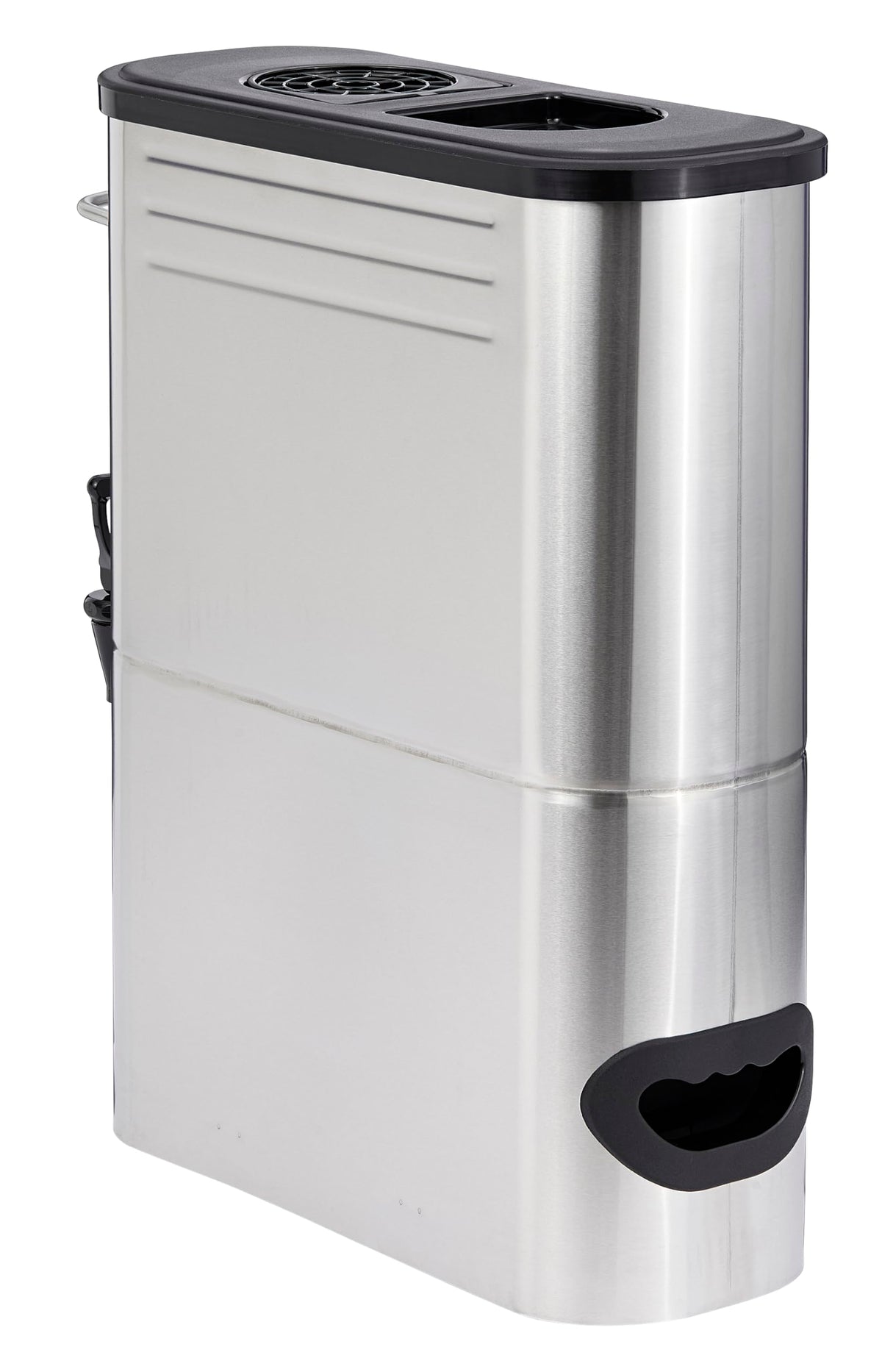 5 Gallon Slim Stainless Steel Iced Tea Dispenser by HUBERT – 5 gallon, 5.0 gallons, Stainless Steel, Silver, Model STS5G-S04